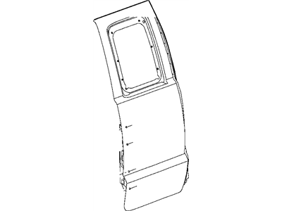 Mopar 55359374AB Door Rear
