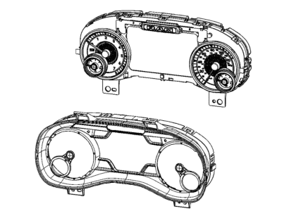 Ram 68453487AC CLUSTER Instrument Panel