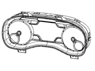 Ram 68480640AA MASK AND LENS Instrument Cluster