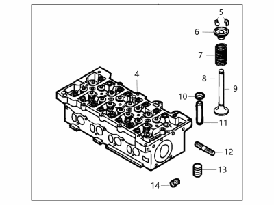 Jeep 68275039AA HEAD Cylinder With Valves