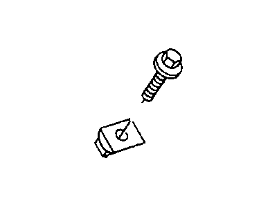 Dodge 6036154AA BOLT Hex Flange Head .312-18x1.72