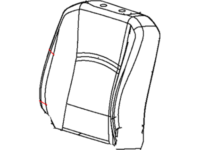 Mopar 5LG19GTVAA Cover Front Seat Back 5LG19GTVAA Mopar Cover Front Seat Back Illustration 1 of 1