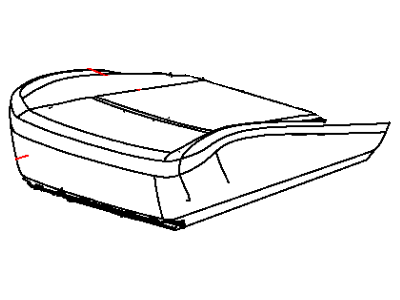 Mopar 5LD56JERAA Cover Front Seat Cushion 5LD56JERAA Mopar Cover Front Seat Cushion Illustration 1 of 1