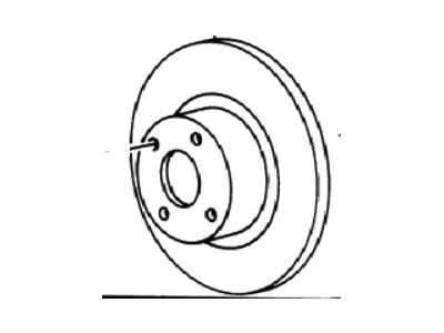 1990 Dodge Dakota Brake Disc - 4313483