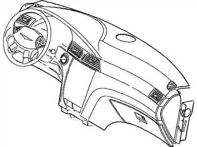 Chrysler 1BJ051ZAAA BEZEL Instrument Cluster