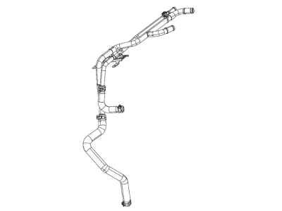 Jeep 68280785AC HOSE AND TUBE Heater Supply And Return