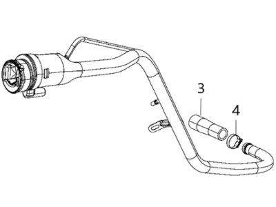 Dodge 68402927AD TUBE Fuel Filler