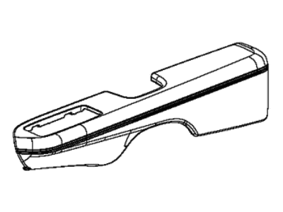 Dodge 5ST48PMHAA ARMREST Front Door Trim
