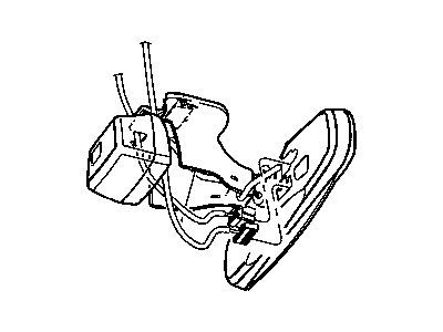 Mopar 68032396AB Mirror Inside Rearview 68032396AB Mopar Mirror Inside Rearview Illustration 1 of 1