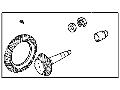 Dodge 5140867AB GEAR KIT Ring And Pinion