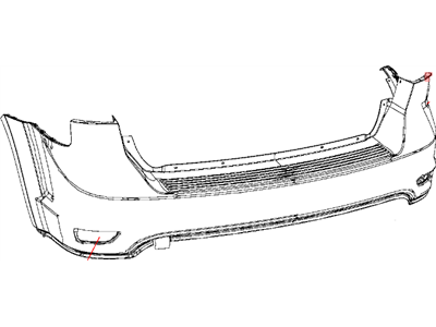 Dodge 5RS18TZZAB FASCIA Rear Upper