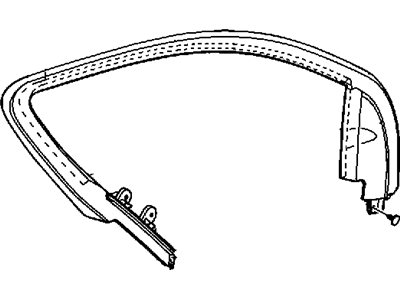 Mopar 1EF03XXXAB Molding Door Window Opening Mopar 1EF03XXXAB Molding Door Window Opening
