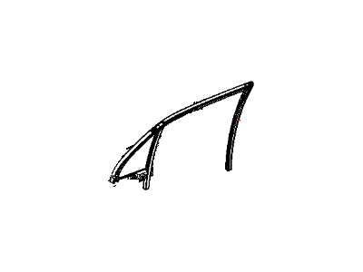 Mopar 68039969AD Weatherstrip Door Glass Running With Glass Rear Door