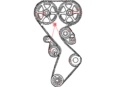 Mopar TB000265 Belt, Timing Mopar TB000265 Belt, Timing