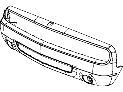 Dodge 68043387AA FASCIA Front Primed