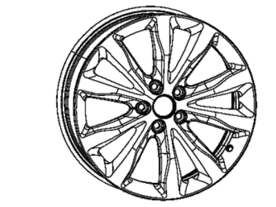 Mopar 5PQ13JXYAA Wheel Aluminum