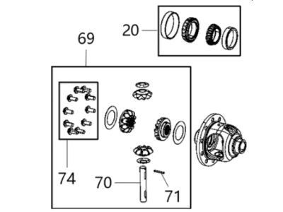 Jeep 68398730AA CASE ASSEMBLY Differential