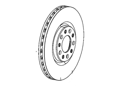 Jeep 2AMV7974AA ROTOR Brake Front