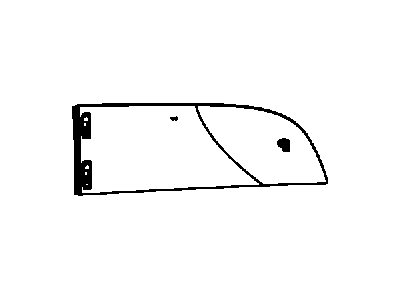 Dodge 4894666AF GLASS Quarter Vent Window