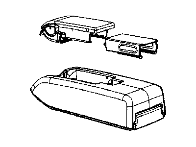 Mopar 1EE201DAAA Armrest Console 1EE201DAAA Mopar Armrest Console Illustration 1 of 1