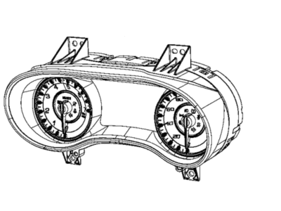 2017 Chrysler 300 Speedometer - 68310220AD