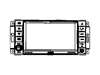 Mopar 5064244AG Radio Am / Fm / Dvd / Hdd / Mp3 / SDARS / Rear Camera
