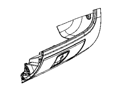 Ram 5RA45JXWAC GLOVE BOX Instrument Panel