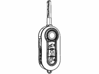 Ram 68224015AA KEY BLANK WITH TRANSMITTER