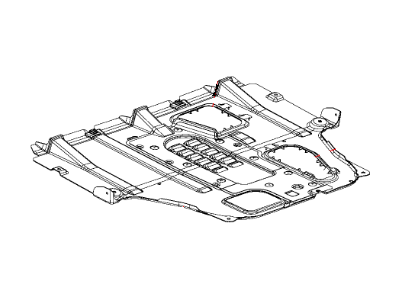 Dodge 68082724AG BELLY PAN Front