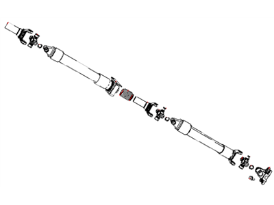 2012 Ram 1500 Drive Shaft - 68034553AB