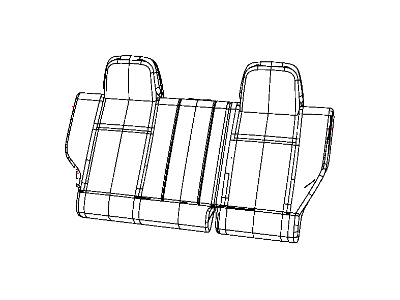Jeep 1UD81DK2AA COVER Rear Seat Back Right