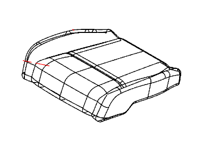 Dodge 5SL01XDVAA COVER Front Seat Cushion
