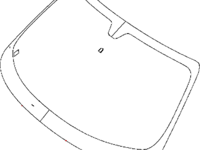 Dodge 68253419AA WINDSHIELD Shipping Assembly - 30 Lite Glass With sensor brackets