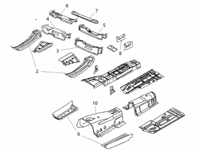 Dodge 68043495AJ PAN Front Floor