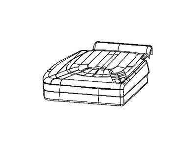 Mopar 6ED33DX9AB Cover Rear Seat Cushion 3RD Row