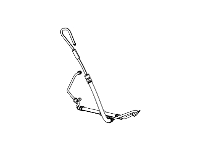 Mopar 52124648AH Hose Power Steering Pressure Power Steering Pump To Gear