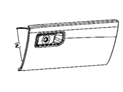 Ram 5YN621C1AH GLOVE BOX Instrument Panel