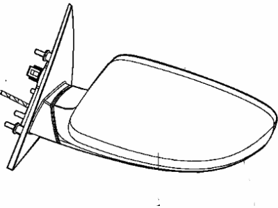 Chrysler 1LE27JSCAG MIRROR Outside Rearview