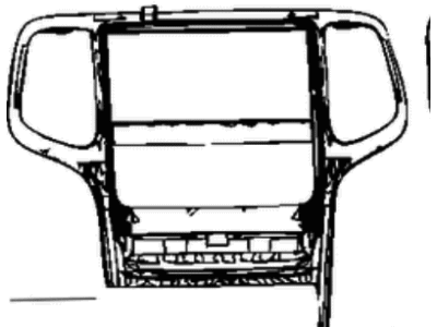 Dodge 68253823AD CENTER STACK Vehicle Feature Controls Bezel Includes Center Controls, Bezel No Longer Surrounds Vents By Design