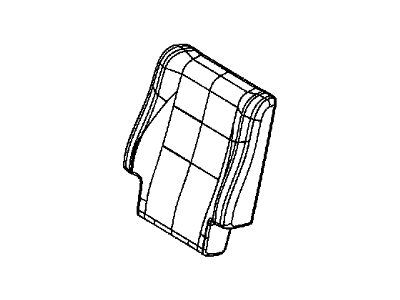 Dodge 5RV74DX9AB COVER Rear Seat Back 2nd Row