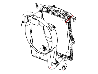 Dodge 52029043AC RADIATOR Engine Cooling