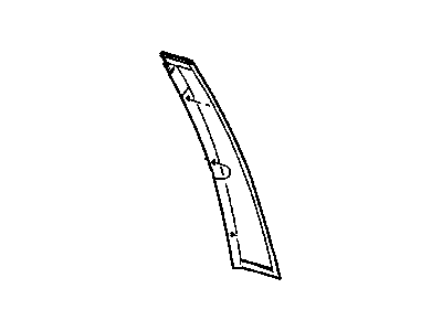 Chrysler 4894436AB APPLIQUE B Pillar Front Door
