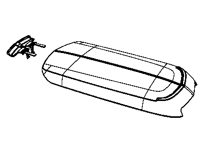 Mopar 1GM731T1AA Armrest Console 1GM731T1AA Mopar Armrest Console Illustration 1 of 1