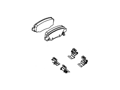 Jeep 68523693AA PAD KIT Rear Disc Brake