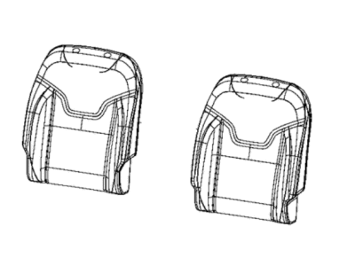 Mopar 7CS65LT5AA Cover Front Seat Back 7CS65LT5AA Mopar Cover Front Seat Back Illustration 1 of 1