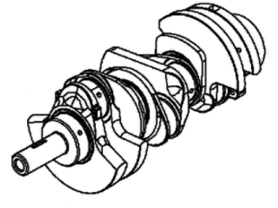 Jeep 68161320AB CRANKSHAFT Engine