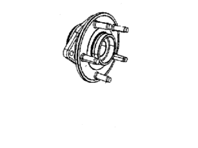 Jeep 2AMVH398AA HUB AND BEARING Brake Front