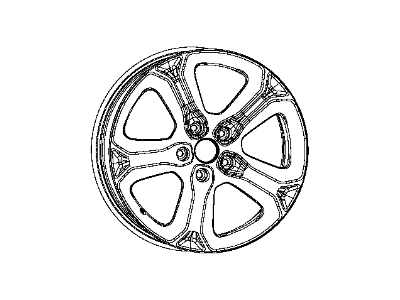 Dodge 5PS08JXYAA WHEEL Aluminum