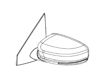 Dodge 1TA101ARAH MIRROR Outside Rearview
