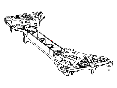 68080591AD Mopar Crossmember Rear Suspension Illustration 1 of 1